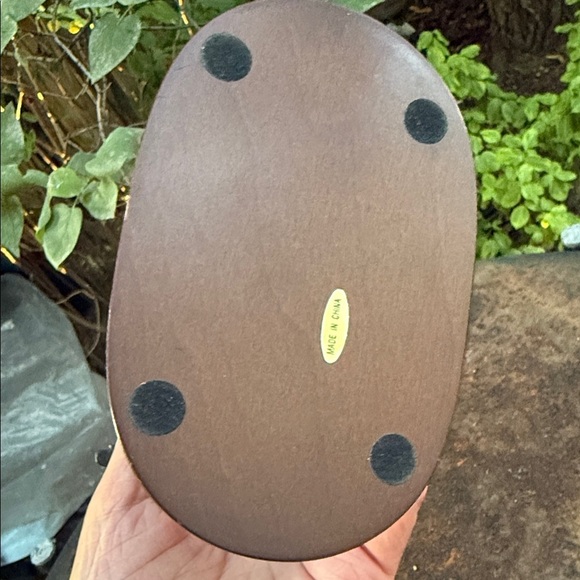 Statue of Cowboy and Bucking Bronco Equestrian Sculpture on wood base. 5 in x4.5 - Picture 5 of 7